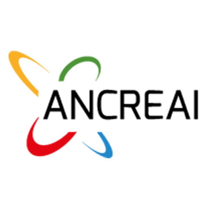 Logo ANCREAI avec étoile colorée.