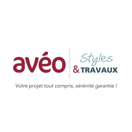 Logo Avéo Styles & Travaux, slogan entreprise.