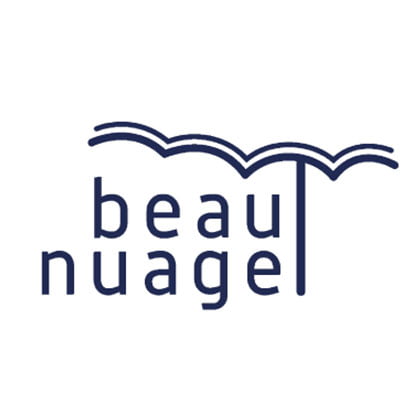 Logo de "Beau Nuage" avec nuage stylisé.
