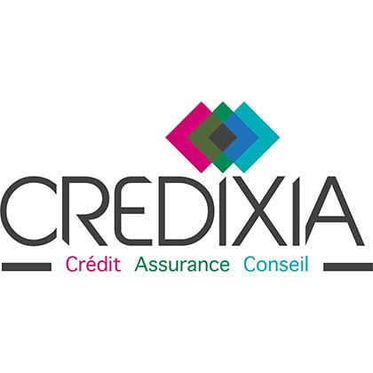 Logo Credixia, services financiers et assurances.